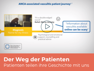 Video von AAV-Patienten, die über ihre Erfahrungen mit der Diagnose und der Behandlung von AAV sprechen
